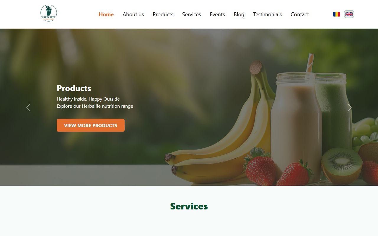Previzualizare site Better and Happier