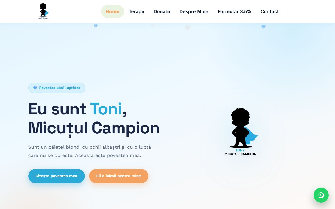 Previzualizare site Toni Micuțul Campion